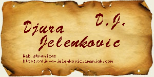 Đura Jelenković vizit kartica